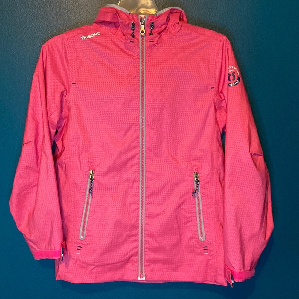 Like New Tribord girls lined raincoat sz 10